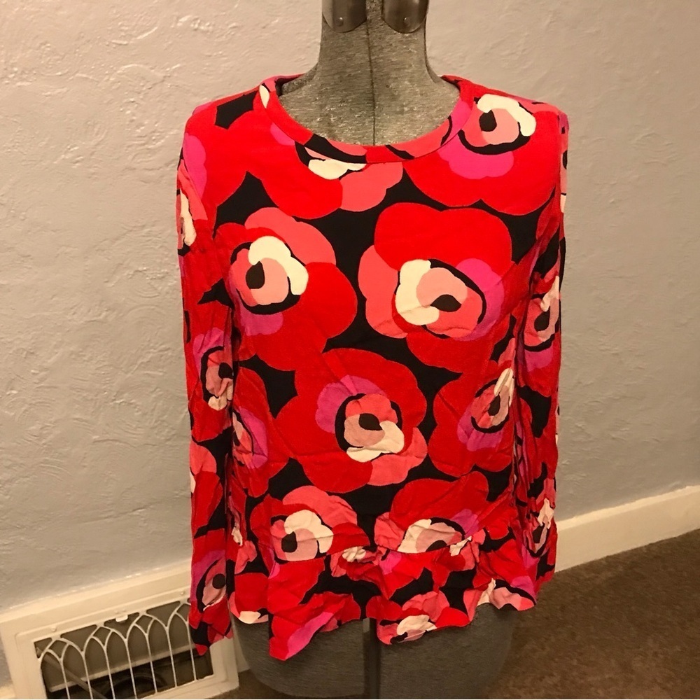 Kate Spade Vibrant Floral Top